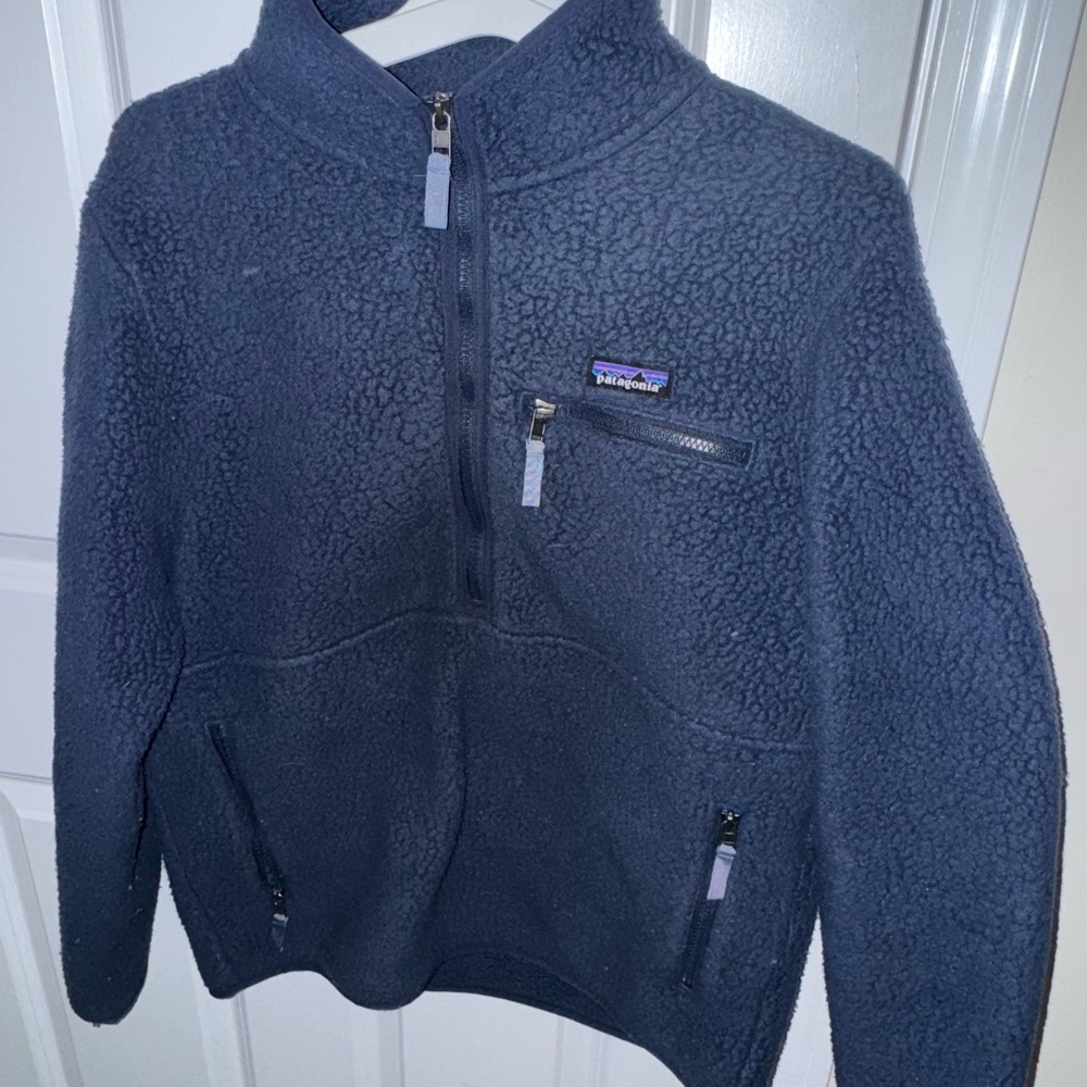 Patagonia Navy Blue Fleece Pullover